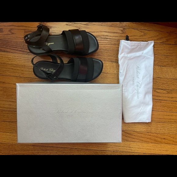 Black platform sandals, Robert Clergerie - Picture 4 of 4